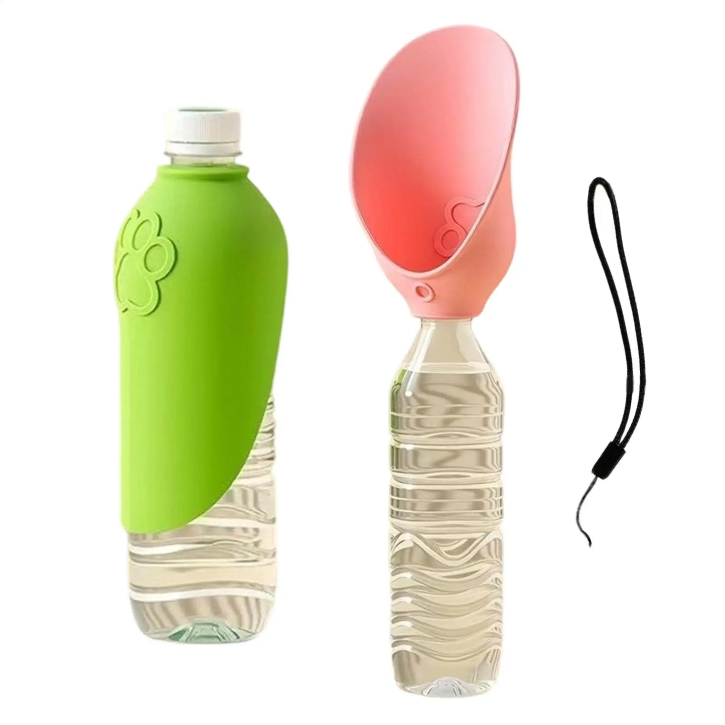 2-Pack Portable Foldable Pet Water Bottle for Travel & Hiking