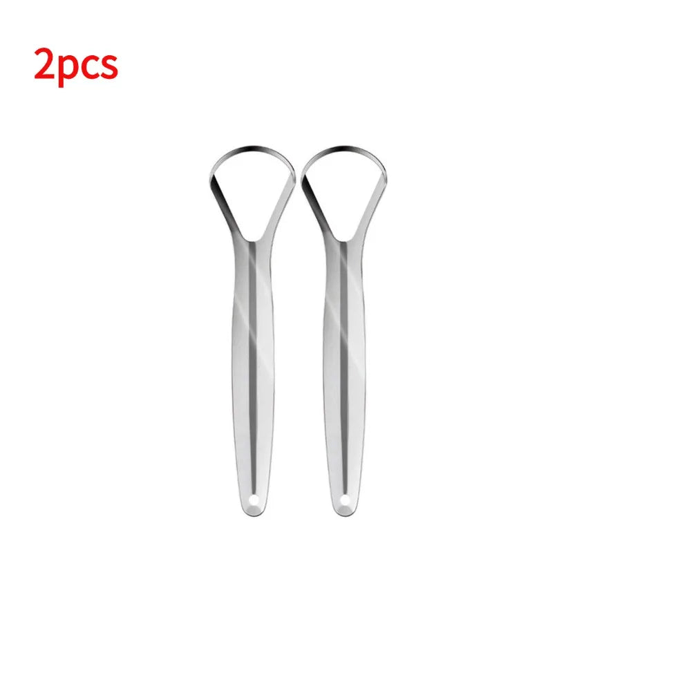 Stainless Steel Tongue Scraper – Reusable Fresh Breath Tool