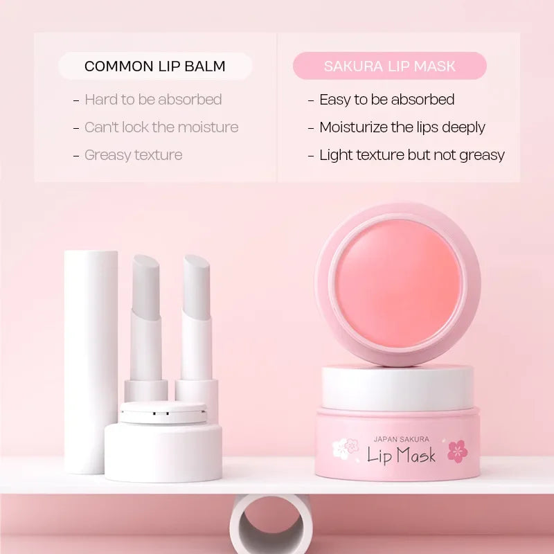 LAIKOU Sakura Overnight Lip Mask 8g – Hydrate & Repair Lips