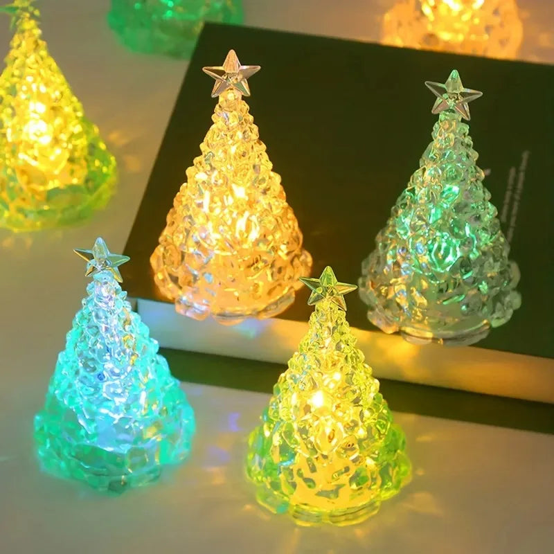 Rainbow Pentagram Crystal Night Light | Bedroom Atmosphere Lamp