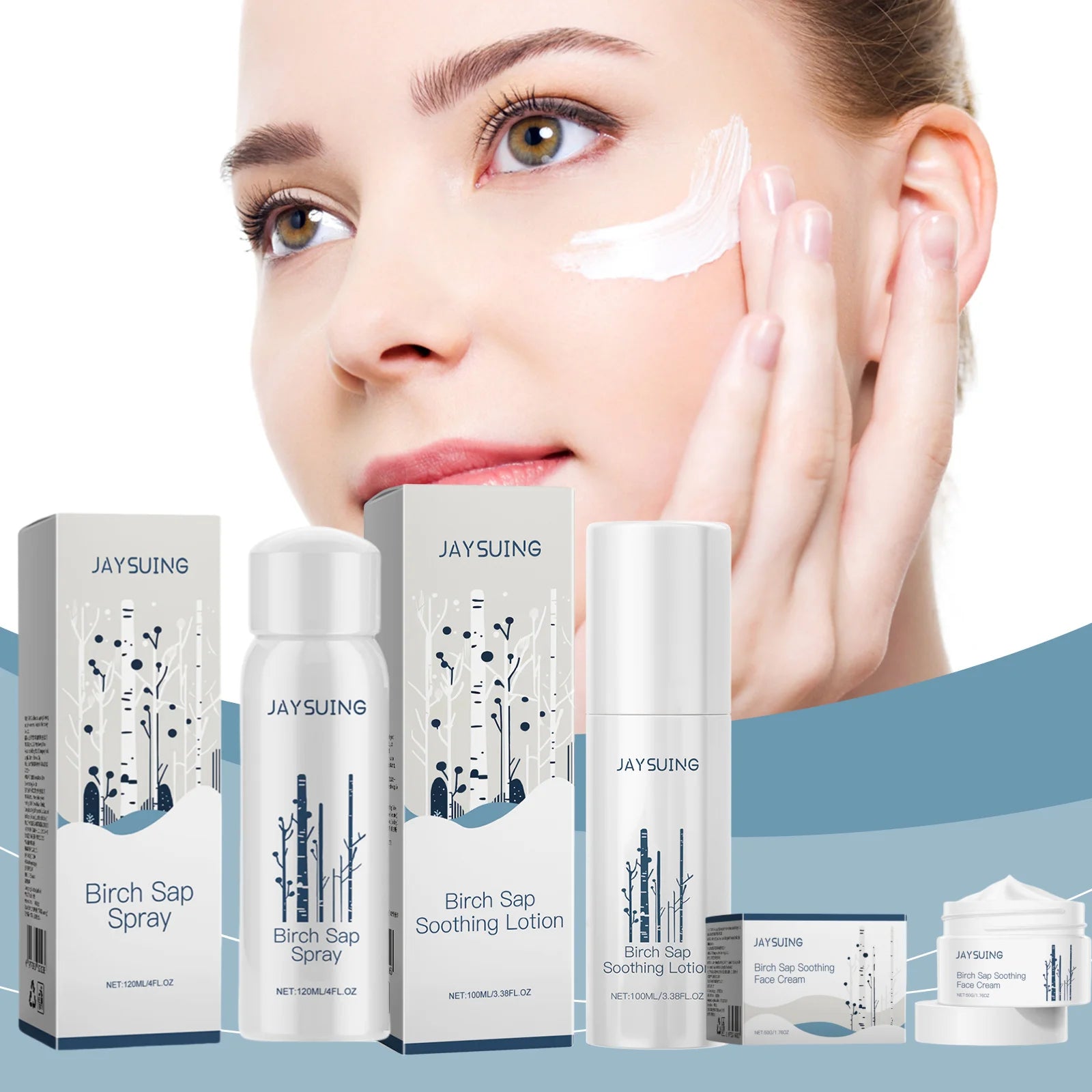 Birch Juice Soothing Lotion Smooth Skin Moisturizing Spray Repair Pores Improve Skin Condition Compact Repair Care Face Creams Peaceful Pleasures Health and Wellness