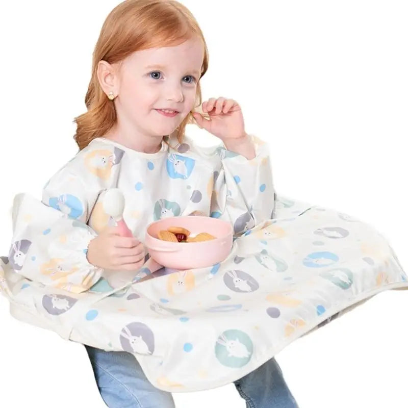 Baby Long Sleeve Feeding Bib Smock | Waterproof Coverall 1–5Y