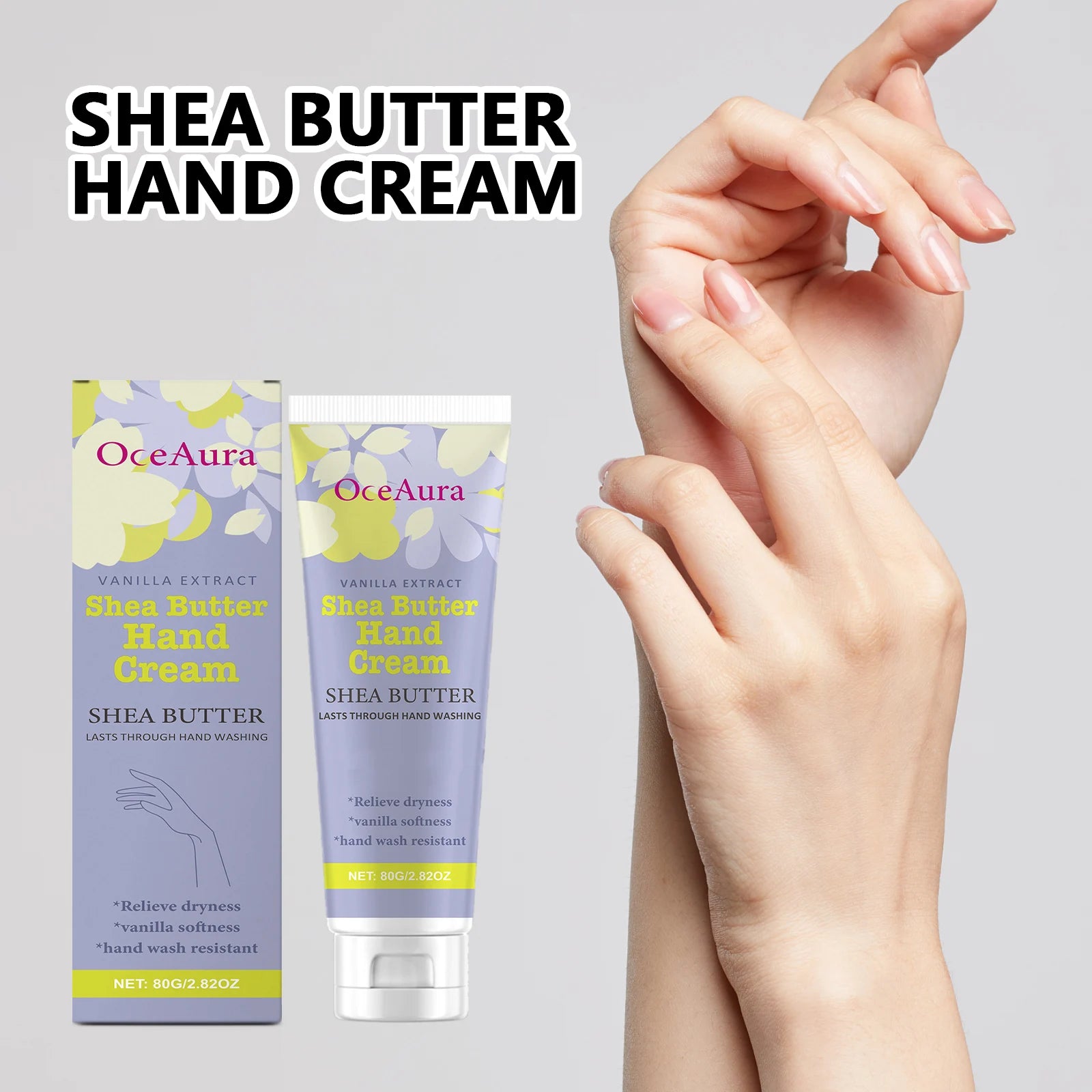 Shea Butter Hand Cream Nourishing Care Deep Hydration Anti Cracking Fast Absorbing Non-Greasy Winter Moisturizing Hand Cream Peaceful Pleasures Health and Wellness