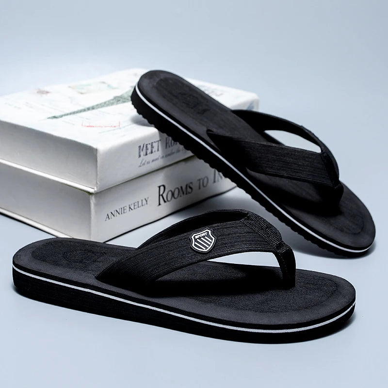 Men's EVA Flip-Flops – Soft Non-Slip Beach & Shower Slippers