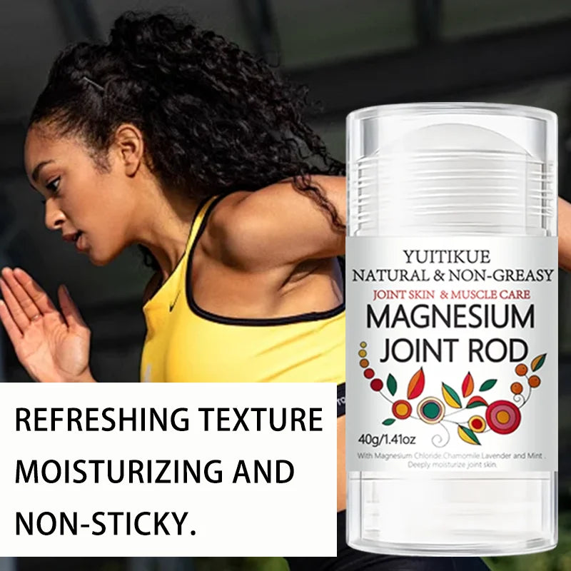 YUITlKUE Magnesium Joint Rod Natural Non-Greasy Joint skin & Muscle Care Balm with chamomileLavender Moisturizing 40g Peaceful Pleasures Health and Wellness