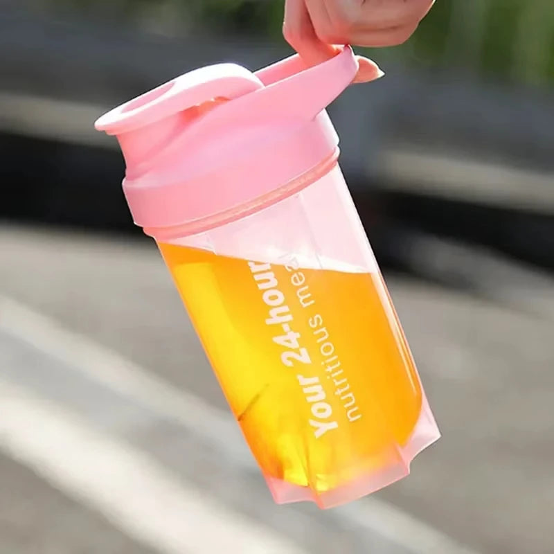 Portable Shaker Cup for Men and Women Protein Powder Replacement Milkshake Mixing Cup Fitness Sports Water Cup Scale Bottle Peaceful Pleasures Health and Wellness