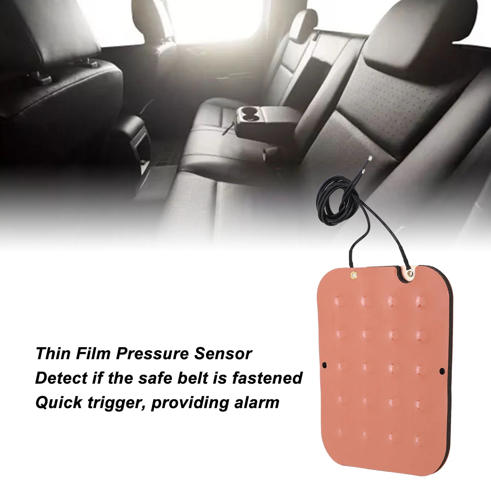 Thin Film Pressure Sensor High Accuracy Force Sensor Pad for Automobile Seat Safe Belt Detection 50V High Accuracy Force Sensor Peaceful Pleasures Health and Wellness