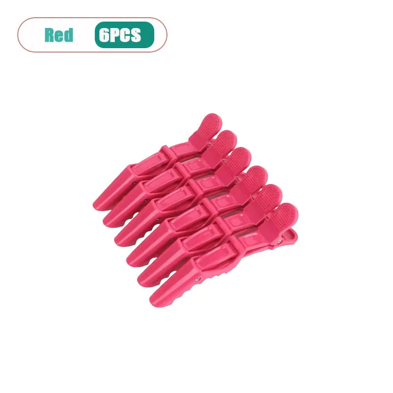 6-Pack Duckbill Hair Clips – No-Trace Salon Sectioning Clips