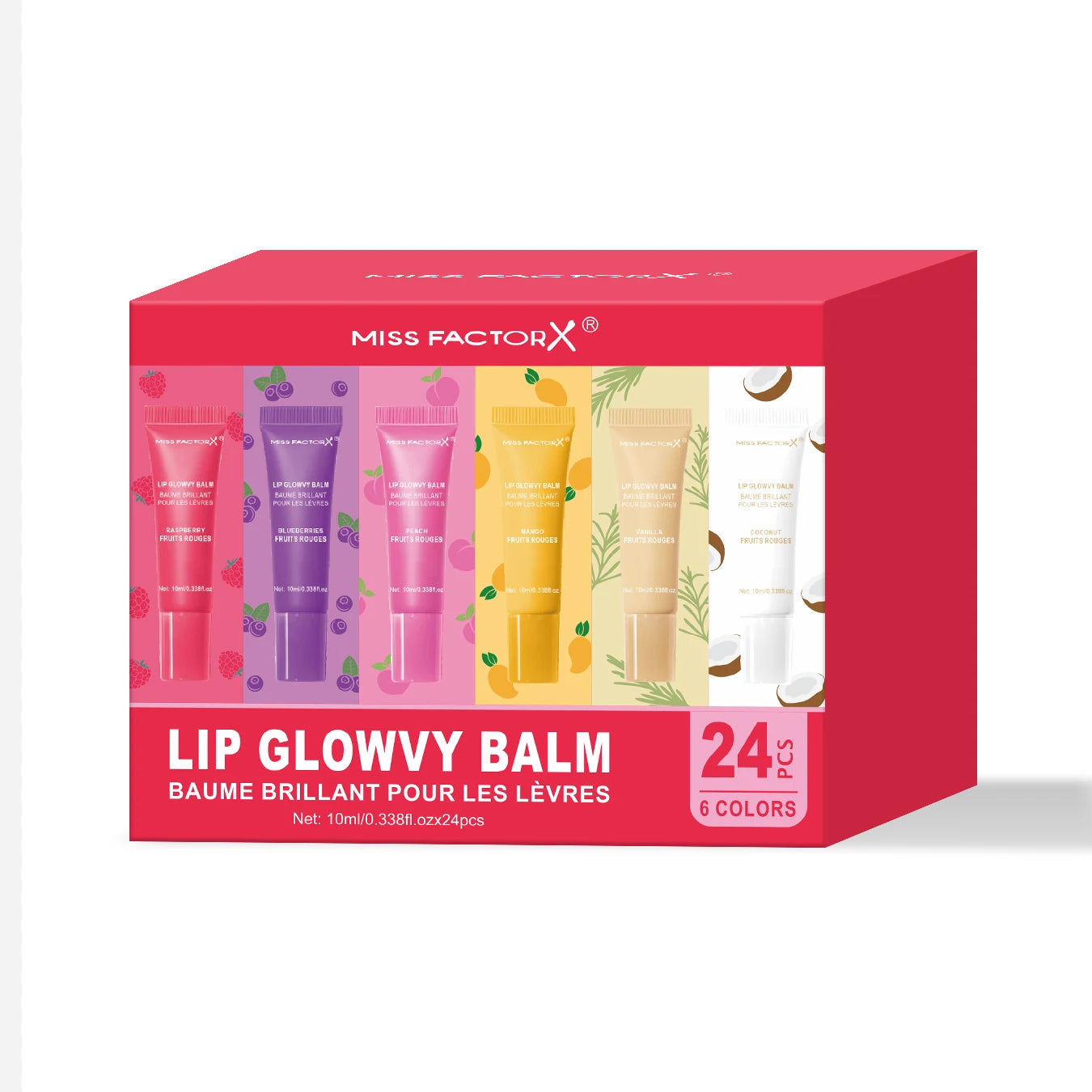24pcs/box 6-color moisturizing lip gloss - Long lasting moisturizing, nourishing lips, glossy effect, women's gift choice Peaceful Pleasures Health and Wellness 24pcs Lip Oil Set