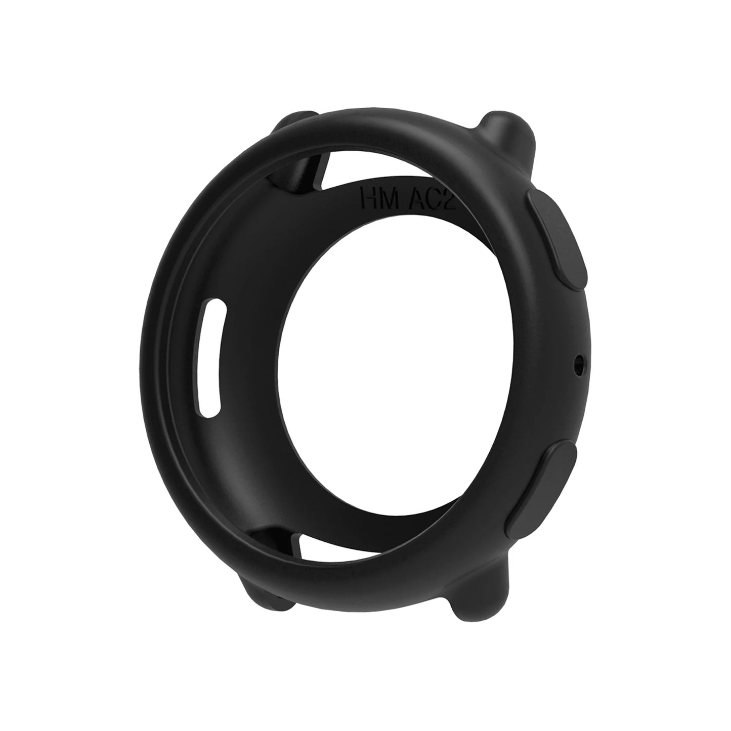 Silicone Case for Amazfit Active 2 – Candy Color Protective Cover Peaceful Pleasures Health and Wellness black