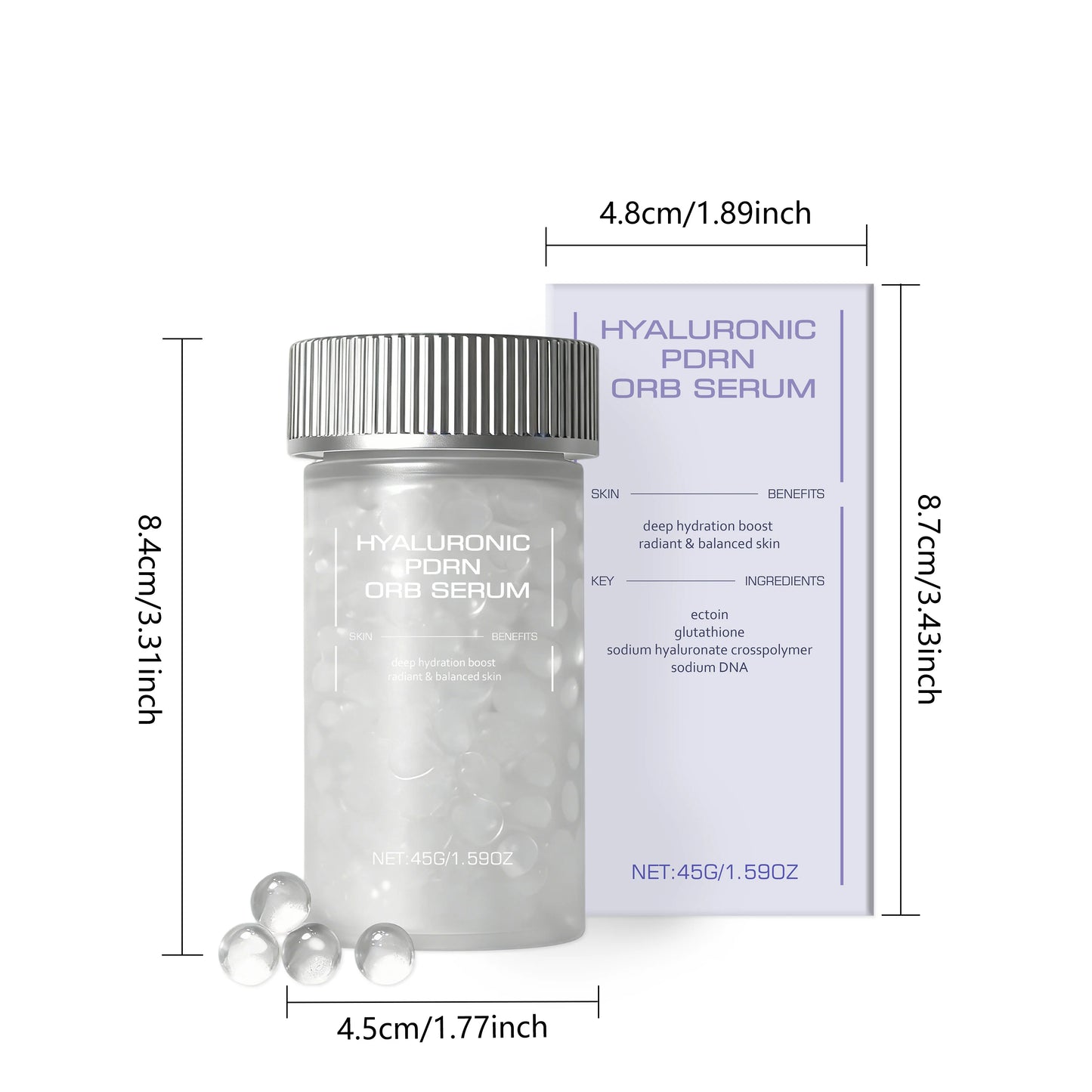 Hyaluronic PDRN ORB Serum – Firming & Deep Hydration Facial Peaceful Pleasures Health and Wellness