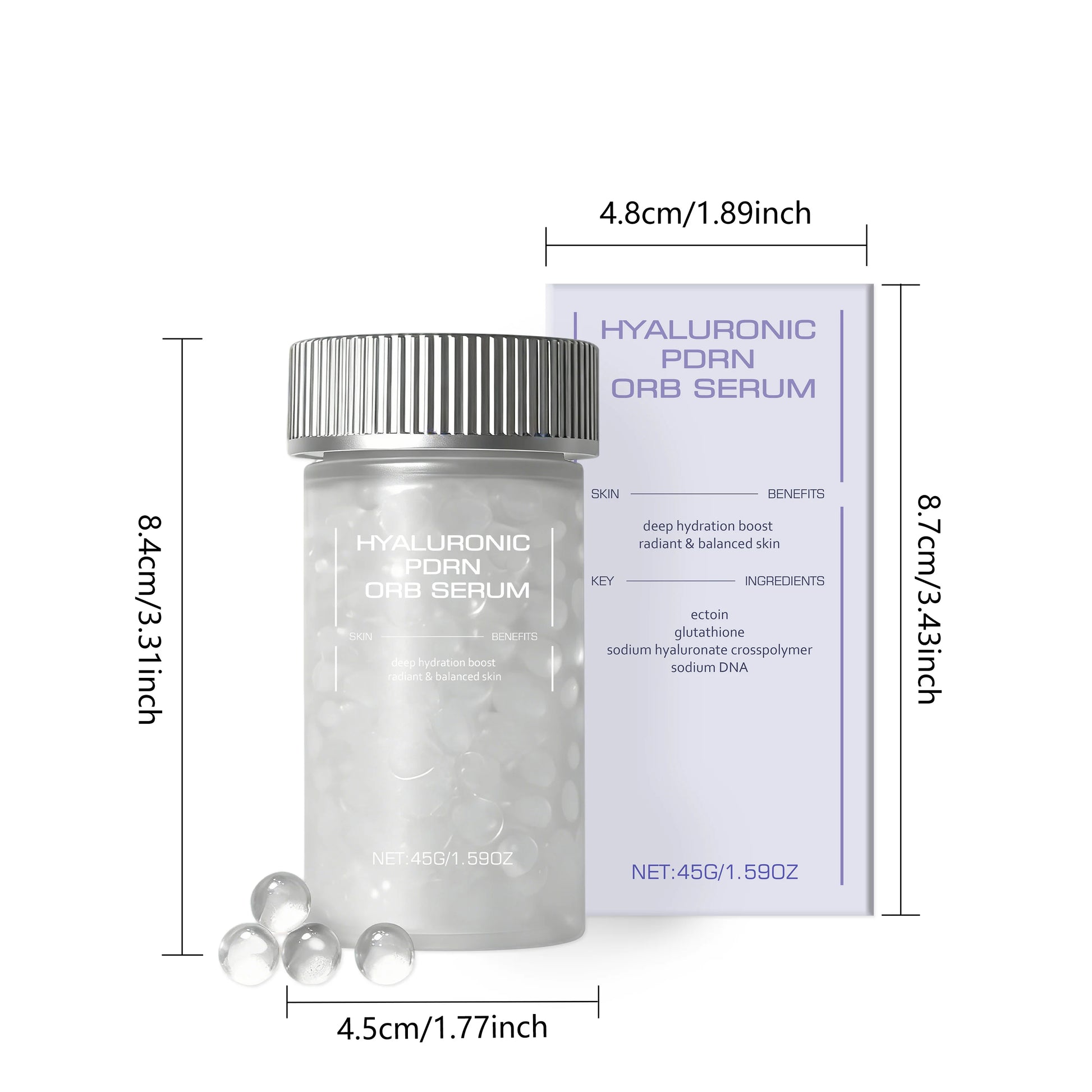 Hyaluronic PDRN ORB Serum – Firming & Deep Hydration Facial Peaceful Pleasures Health and Wellness