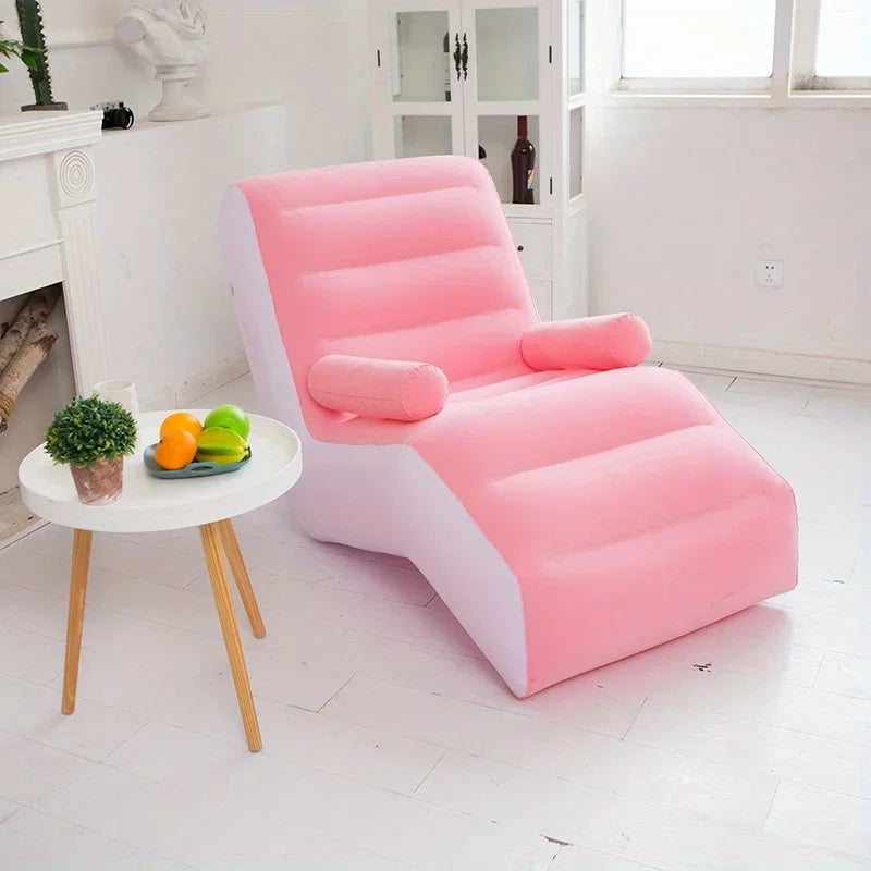 Inflatable S-Shaped Ergonomic Lazy Sofa | Portable Lounge Chair