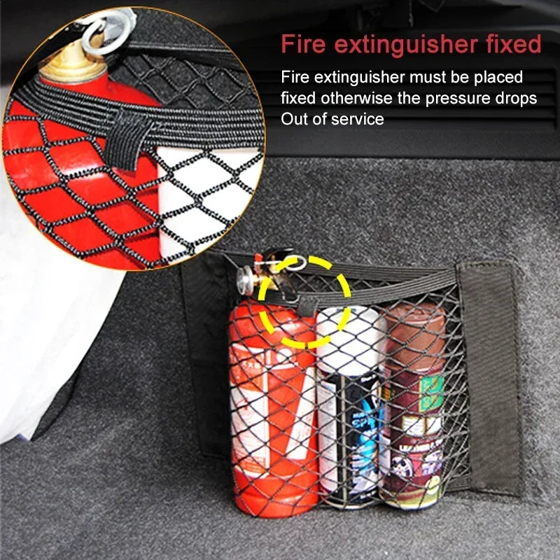 Car Elastic Mesh Storage Net Pocket – Universal Auto Organizer