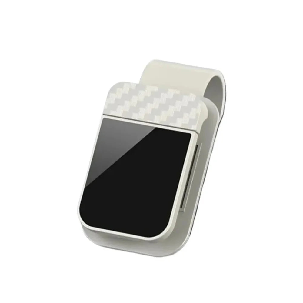 Car Sun Visor Glasses Clip | Carbon Fiber Sunglasses Holder
