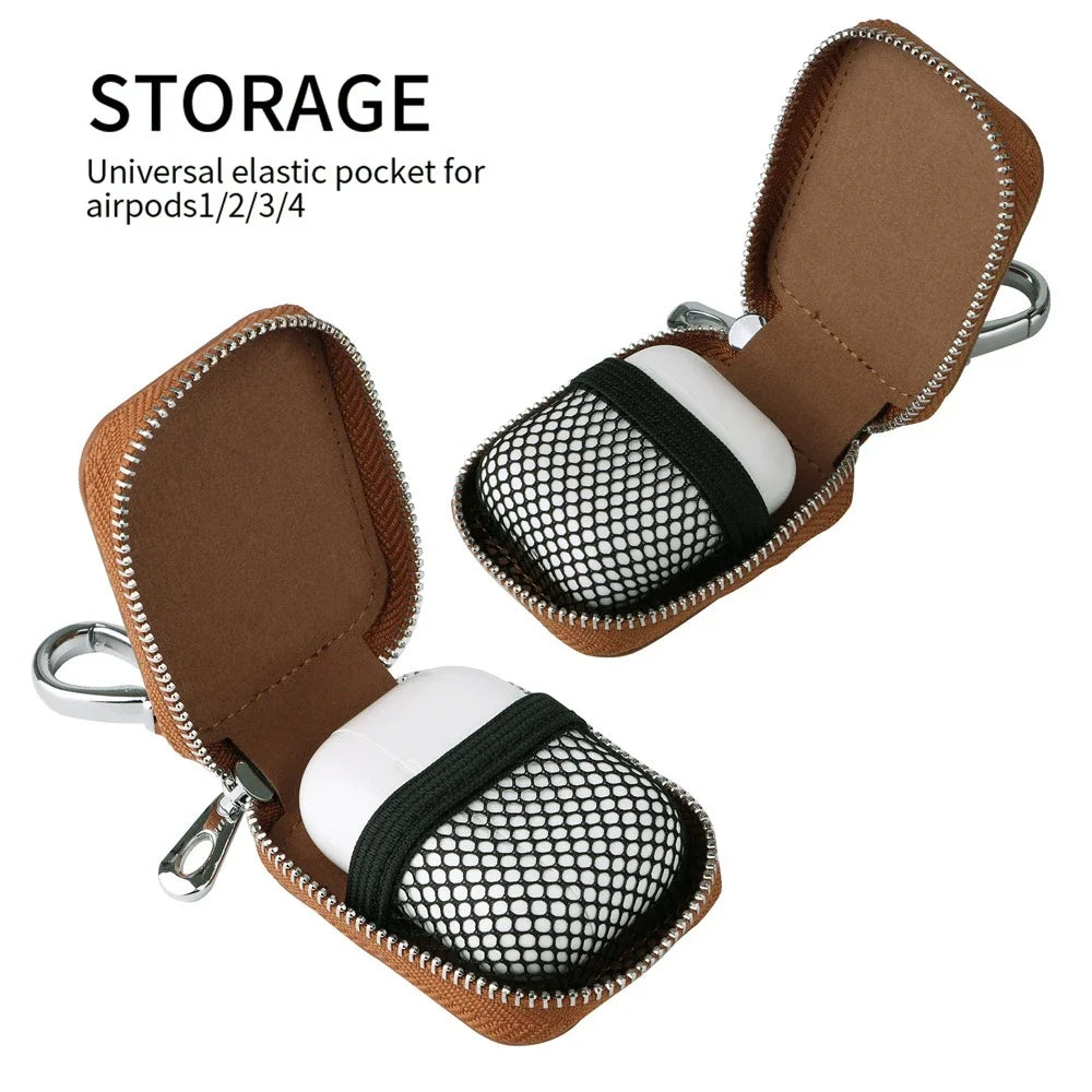Leather Ke Organizer Protective Wallet Cases Edc Bluetooth Backpack Headset Shoulder Bag Handbags AppleAirpods Bags for Women Peaceful Pleasures Health and Wellness