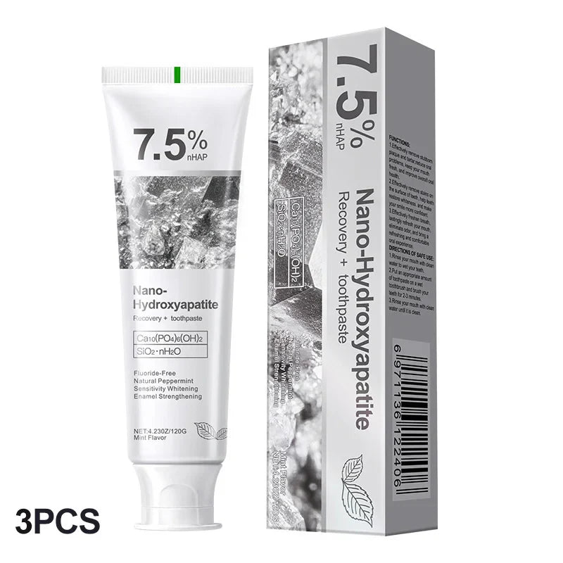 Hydroxyapatite Toothpaste – Whitening & Fresh Breath | 1/3/5 Pack