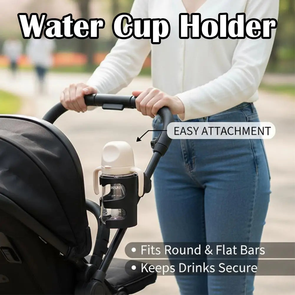 New Baby Stroller Cup Rack Universal Rotatable Cup Holder Multifunctional Bicycle Water Bottle Rack For Outdoor Riding Travel Peaceful Pleasures Health and Wellness