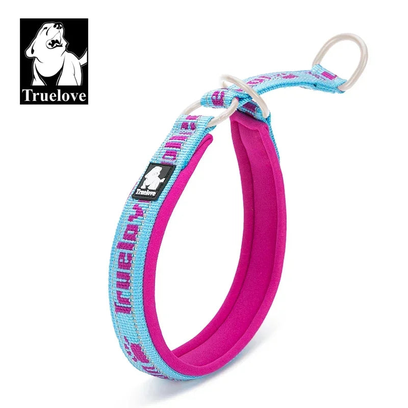 Truelove P-Chain Nylon Pet Collar Adjustable Reflective SBR Neoprene Pull-resistant Explosion-proof Dog and Cat Travel TLC5371 Peaceful Pleasures Health and Wellness
