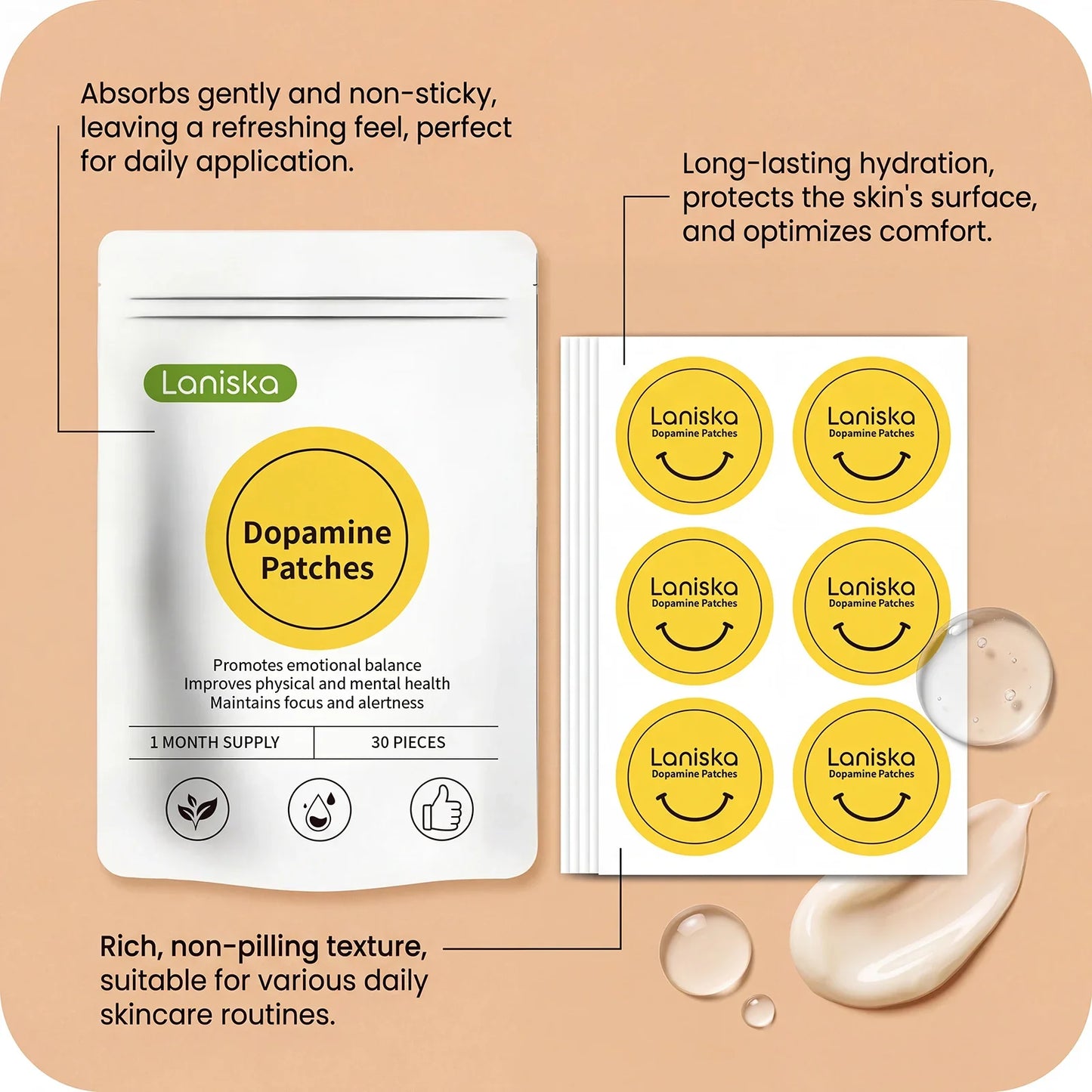 Laniska Body Care Patch – Moisturizing & Nourishing Skin Patch