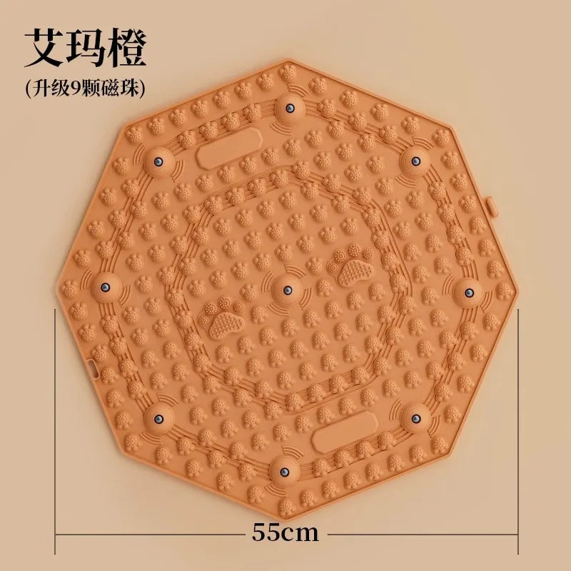 Acupressure Foot Massage Board | TCM Reflexology Mat Foot Massage Board Peaceful Pleasures Health and Wellness Orange