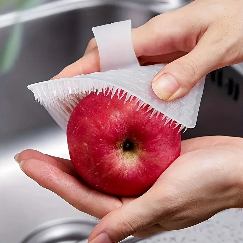 1/3pcs Multi-purpose Vegetable And Fruit Cleaning Brush For Potatoes, Carrots, Apples - Soft-bristled Reusable Kitchen Brush Peaceful Pleasures Health and Wellness 1PC
