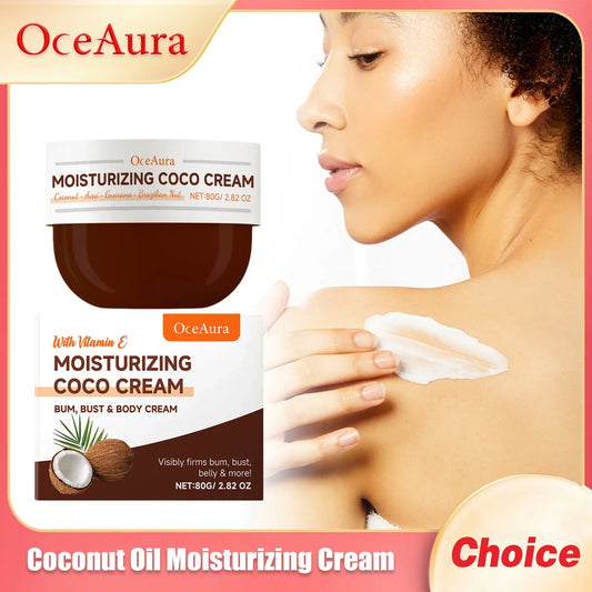 OCEAURA Coconut Oil Body Moisturizing Cream 80g | Firm Skin Body Moisturizing Cream Oasis Select