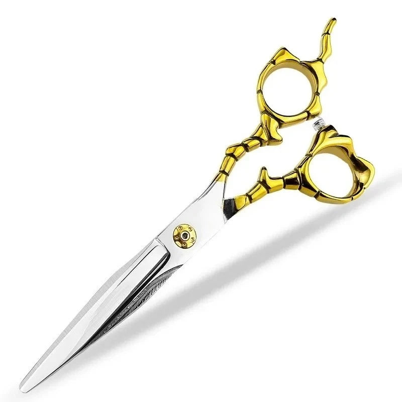 Barber Hair Cutting Scissors 440C High-end Professional Extremely Sharp Hairdresser Shears for Hair 6 Inch Haircut Scissors Peaceful Pleasures Health and Wellness cutting