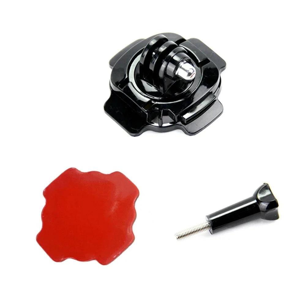360° Rotating Helmet Mount with 3M Adhesive for GoPro & Action Cams