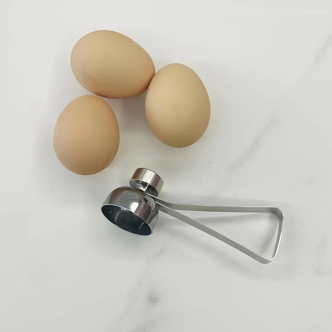 Stainless Steel Egg Topper Cracker & Shell Opener Tool