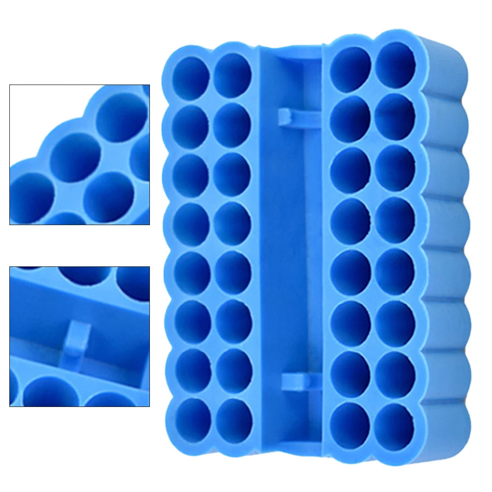 Bit Holder 32 Holes Organiser Screwdriver Drill Storage Shank Box