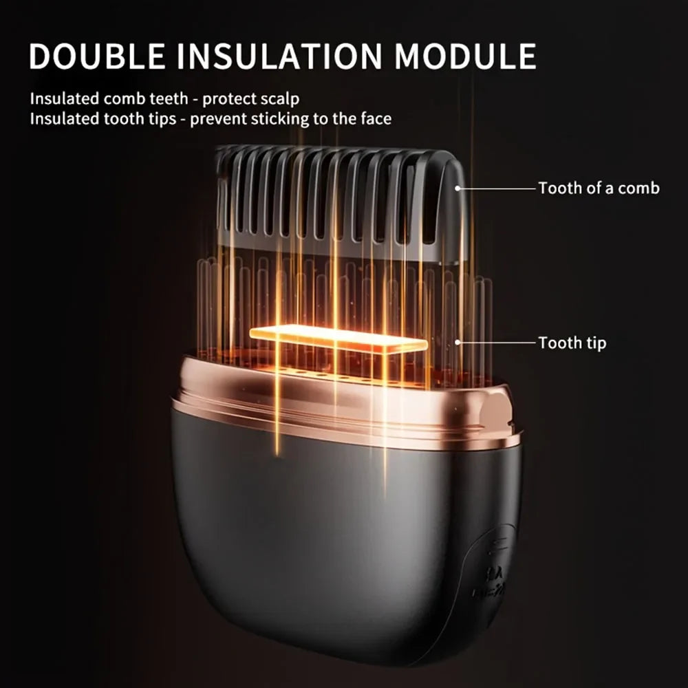 New Wireless Straightening Comb Portable USB Charging Hair Straightener Brush Heating Plates Comb for Smooth Styling Hair Styler Peaceful Pleasures Health and Wellness