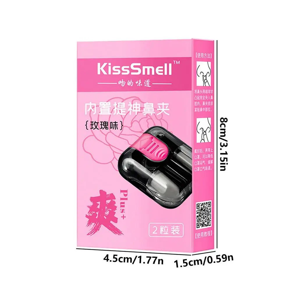 Hands-Free Aromatherapy Nasal Inhaler Stick 2pk | Nose Clip