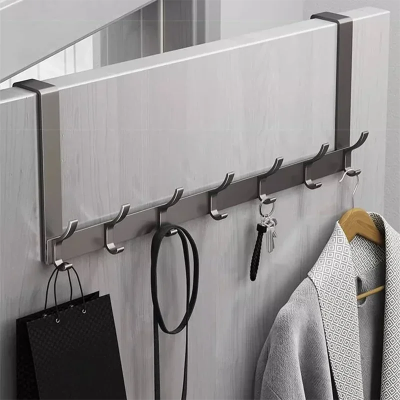 Over-the-Door 7-Hook Rack – Coat, Hat & Towel Organizer
