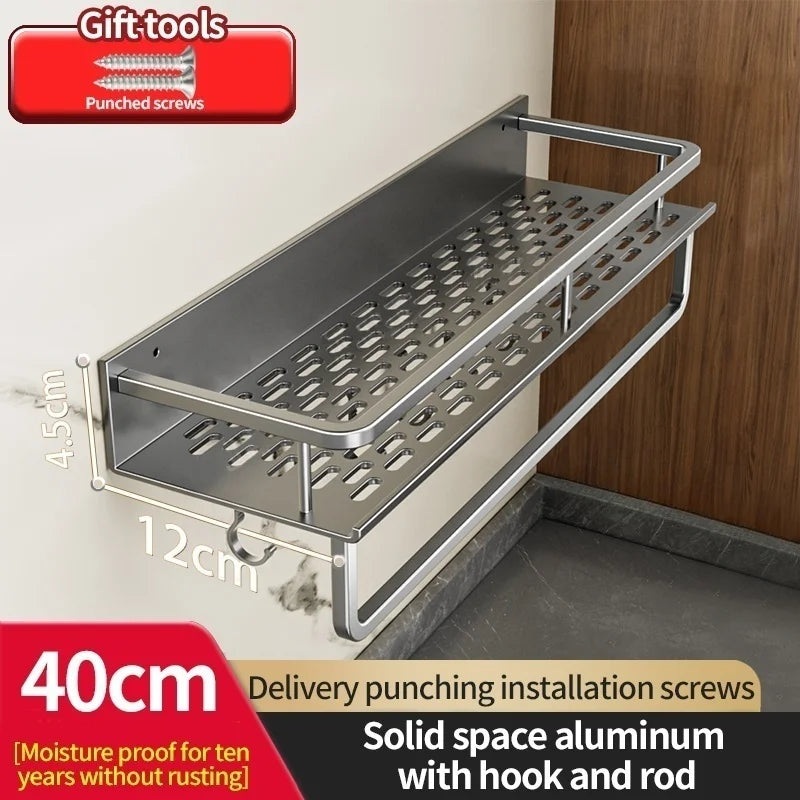Wall-Mount Kitchen Knife Rack & Spice Organizer | YUNJIEYA