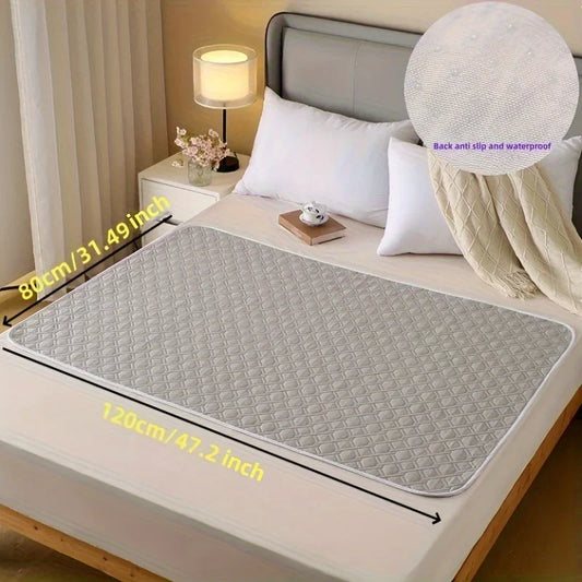 Washable Incontinence Pads for Elderly And Pets Leak-Proof Bed Care Mats for Menstruation And Home Use Multiple Sizes Available Peaceful Pleasures Health and Wellness grey-80x120cm