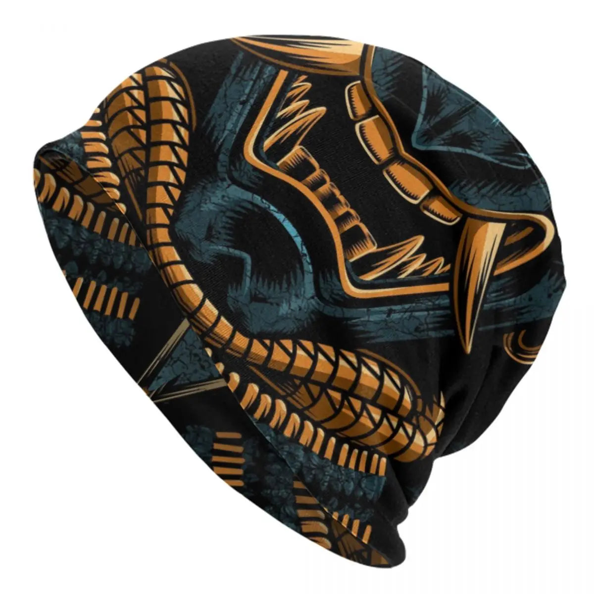 Japanese Samurai Knit Beanie Hat | Hip Hop Unisex Skullies