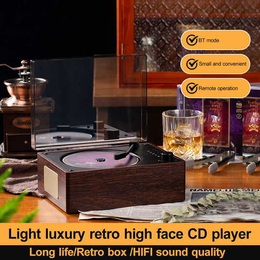 VODOOL Retro Portable CD Player | Bluetooth 5.0, USB & AUX Portable CD Player Peaceful Pleasures Health and Wellness