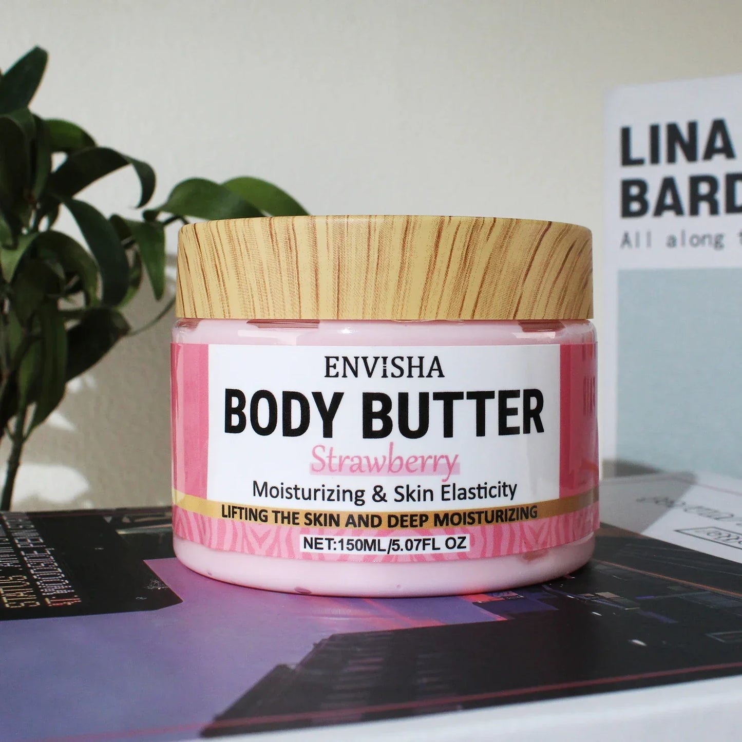 Strawberry Body Butter Lotion – Moisturizing & Brightening Cream Peaceful Pleasures Health and Wellness