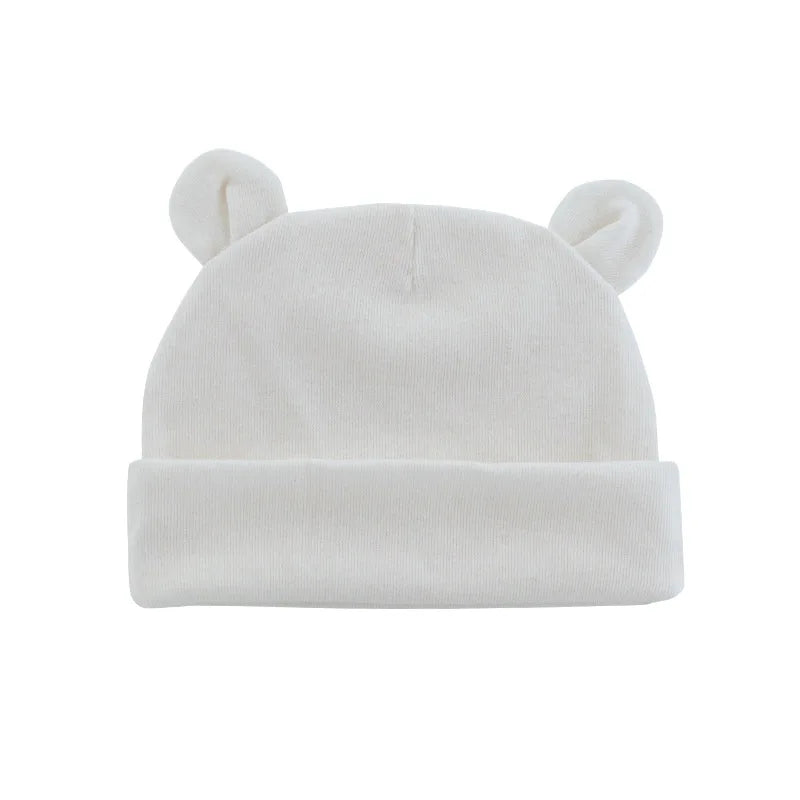 Soft Cotton Newborn Baby Beanie Hat | Unisex 0-12 Months