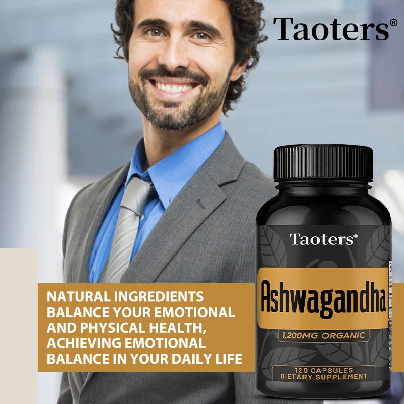 Organic Ashwagandha Capsules – Focus, Energy & Mood | 120ct