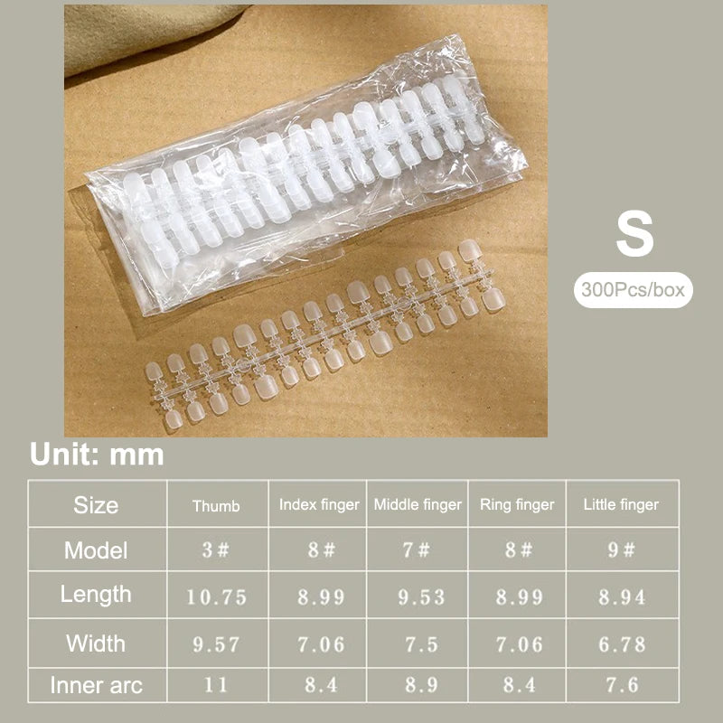 100 PCS Kids Fake Nail Tips False Nails Press On Nails Coffin Artificial Nails Clear Fake Nail Tips For Extension Manicure Tool Peaceful Pleasures Health and Wellness A3
