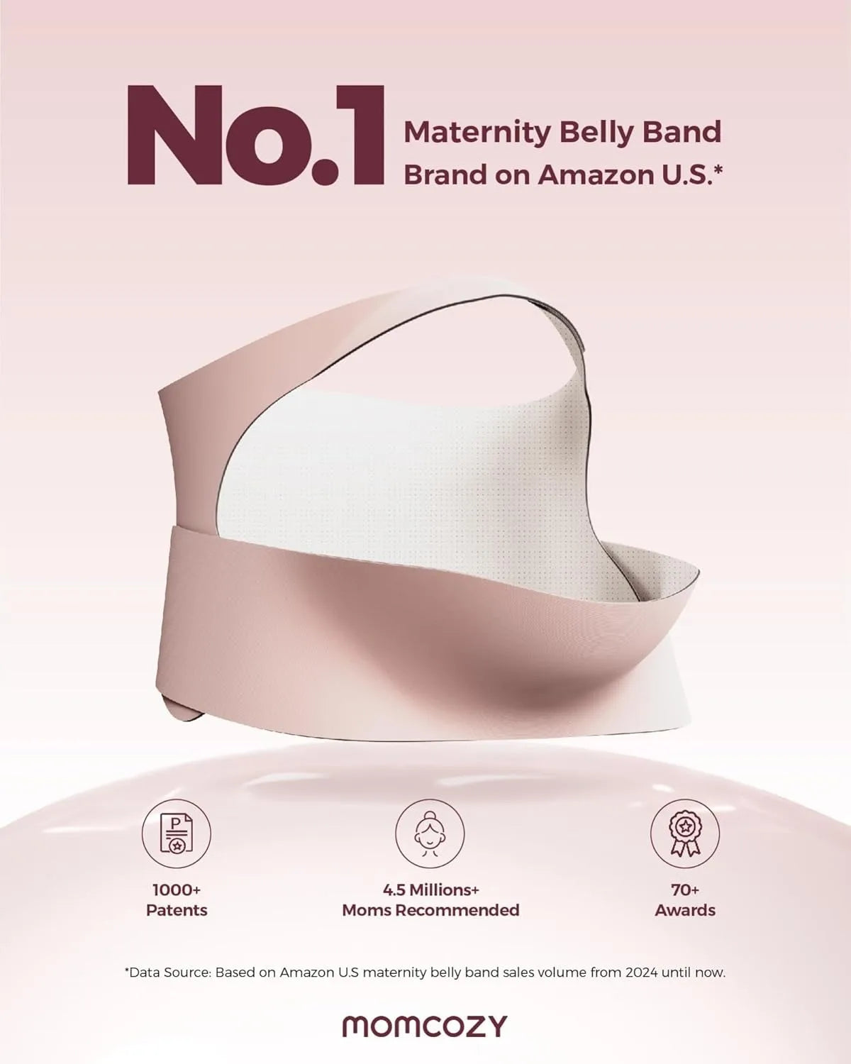 Pregnancy Belly Band, CozySupport Ergonest Maternity Belly Band, Invisible Pregnancy Belt Peaceful Pleasures Health and Wellness