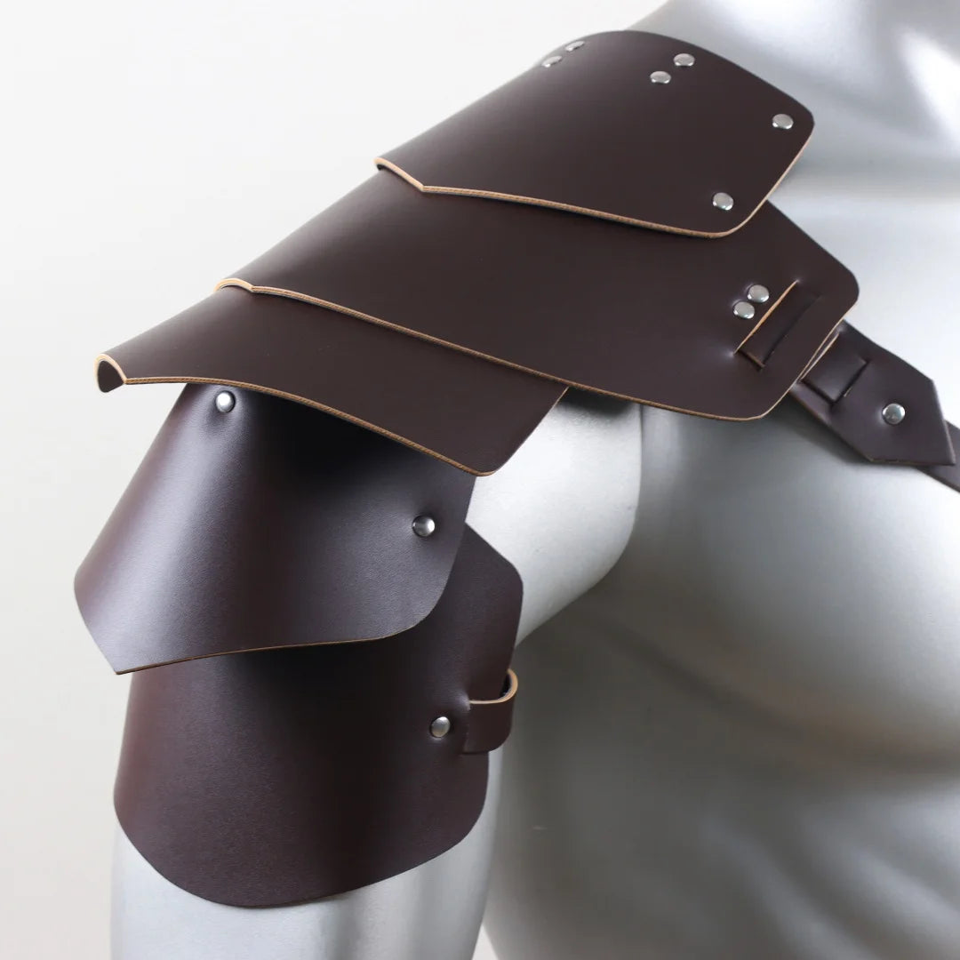Medieval Armor PU Leather Harness Man Gothic Shoulder Belt Armour