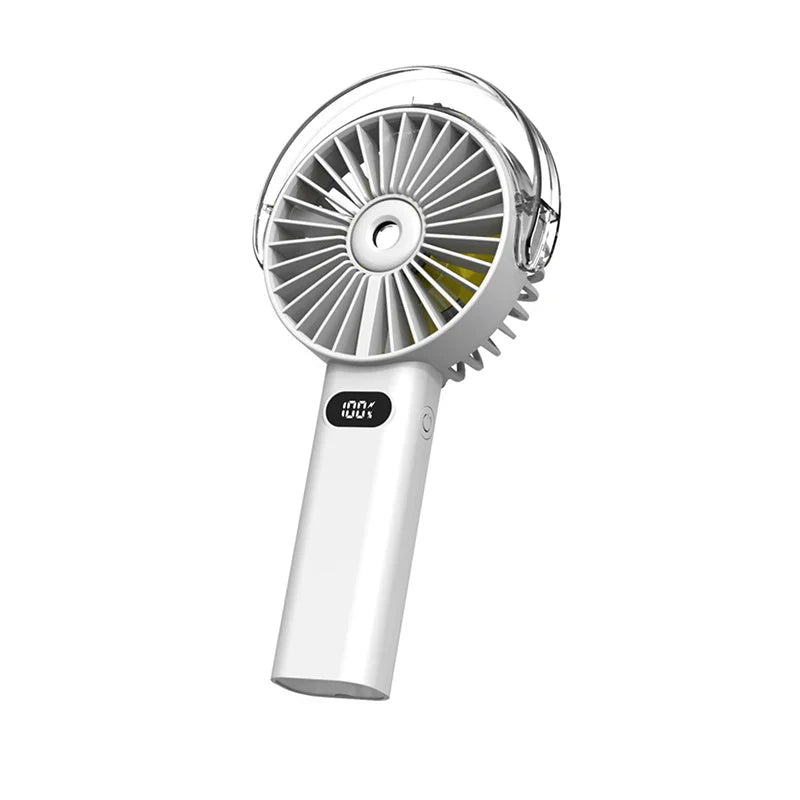 URGGU Portable Misting Fan – 4000mAh Handheld USB Fan