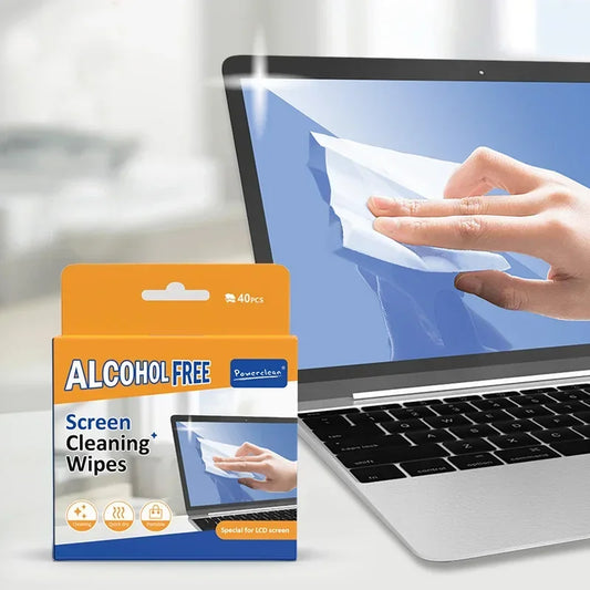 40-Pack Screen Cleaning Wipes – Dry & Wet for Phones, Laptops Screen Cleaning Wipes Peaceful Pleasures Health and Wellness