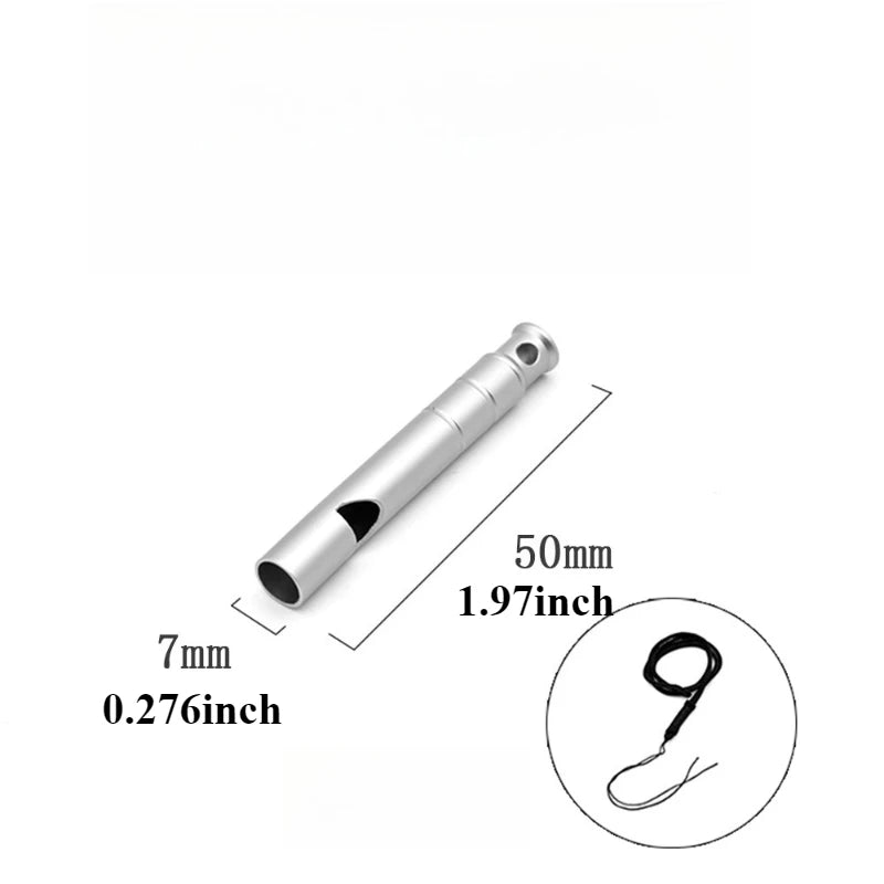 Titanium EDC Emergency Survival Whistle | Hiking & Camping Survival Whistle Peaceful Pleasures Health and Wellness