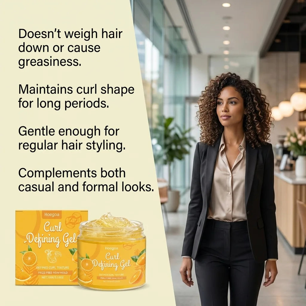 Hoegoa Curl Shaping Gel Hair Wax – Anti-Frizz Styling Cream Curl Styling Gel Oasis Select