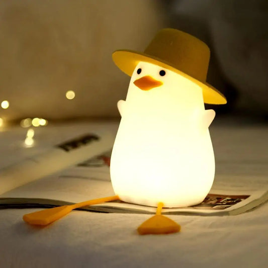 Duck Night Light for Kids – Dimmable Silicone Touch Lamp USB Kids Night Light Peaceful Pleasures Health and Wellness duck