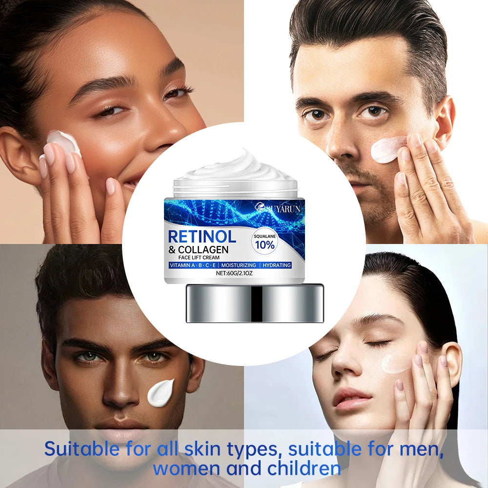 SUYARUN Retinol Collagen Face Cream - Anti-Aging Firming Moisturizer, Wrinkle Reduction, Hydration, Lifts & Tightens Skin. Peaceful Pleasures Health and Wellness